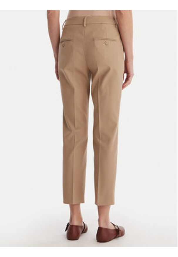 Weekend Max Mara Spodnie materiałowe Vite 2615131031 Beżowy Slim Fit. Kolor: beżowy. Materiał: bawełna