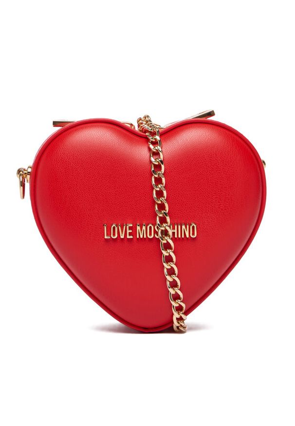 Love Moschino - LOVE MOSCHINO Torebka JC4326PP0NKV0500 Czerwony. Kolor: czerwony. Materiał: skórzane