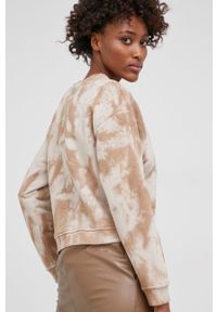 Answear Lab Bluza bawełniana damska kolor beżowy wzorzysta. Kolor: beżowy. Materiał: bawełna. Styl: wakacyjny