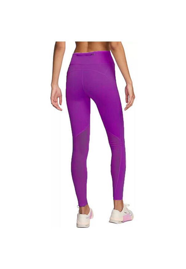 Legginsy Sportowe Damskie Nike Performance Dri-fit. Kolor: fioletowy. Technologia: Dri-Fit (Nike). Sport: fitness