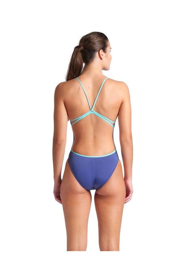 Strój Kąpielowy Damski Arena Lace Back Solid. Kolor: niebieski