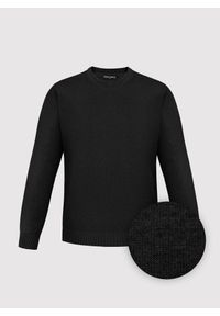 Pako Lorente - PAKO LORENTE - Czarny sweter męski v-neck. Kolor: czarny, niebieski. Materiał: bawełna. Sezon: jesień #5