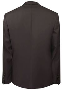 Taliowany Garnitur Męski - Victorio - Brązowy. Kolor: brązowy. Materiał: poliester, wiskoza, elastan. Wzór: gładki #2