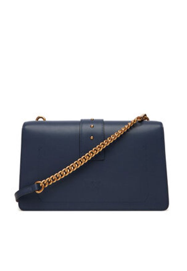 Pinko - PINKO Torebka Love One Classic ST.CL Al 25-26 PLTT 105857 A0F1 Granatowy. Kolor: niebieski. Materiał: skórzane