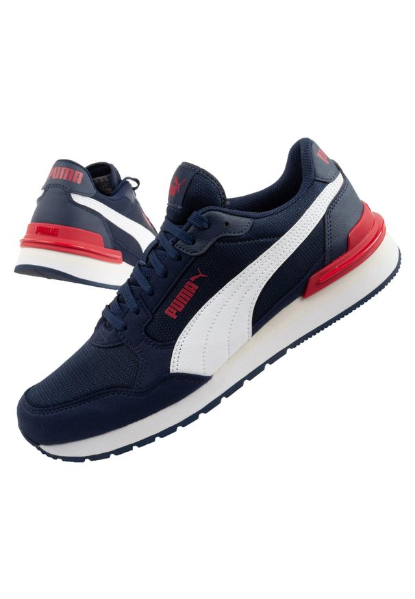 Buty sportowe unisex Puma ST Runner v4. Kolor: wielokolorowy, niebieski, biały, czerwony. Sport: turystyka piesza