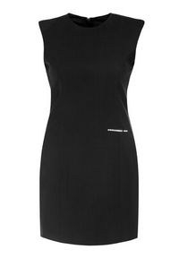 DSQUARED2 - Dsquared2 Sukienka koktajlowa Arwen Back Zip S75CV0225 Czarny Slim Fit. Kolor: czarny. Materiał: wełna. Styl: wizytowy