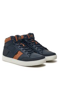 Lee Sneakersy Dean Men Mid 50243024.29Y Granatowy. Kolor: niebieski. Materiał: skóra #5