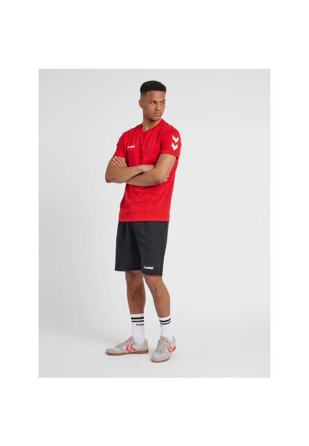 Koszulka sportowa z krótkim rękawem męska Hummel hmlGO cotton. Kolor: czerwony, wielokolorowy, różowy. Długość rękawa: krótki rękaw. Długość: krótkie. Sport: piłka nożna