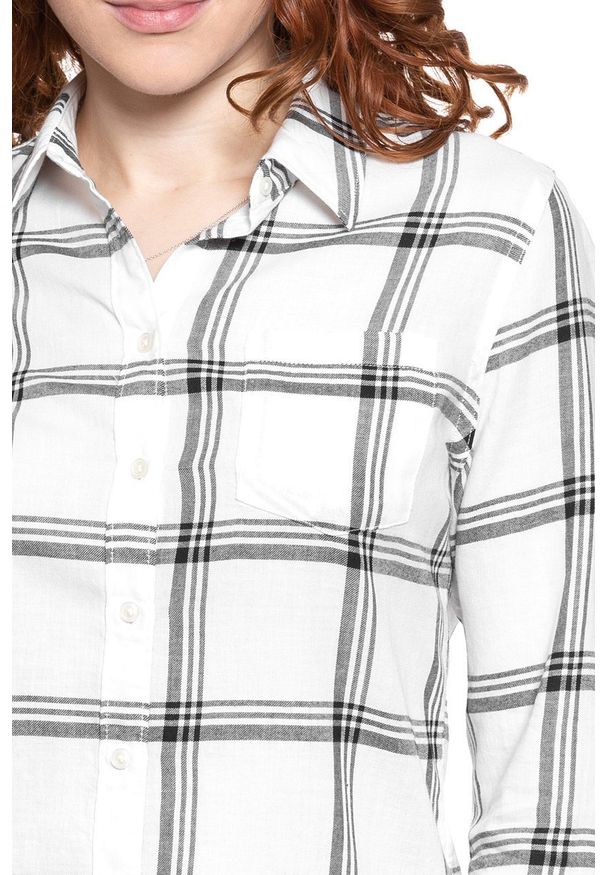 Wrangler - KOSZULA DAMSKA KOSZULA WRANGLER REGULAR 1PKT SHIRT OFF WHITE W5Q5OR737 112130294