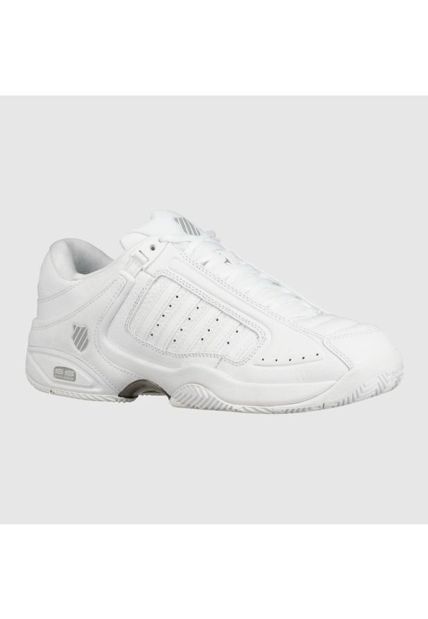 Buty do tenisa damskie K-Swiss Defier Rs Allcourt. Kolor: biały. Materiał: materiał, syntetyk. Szerokość cholewki: normalna. Sport: tenis