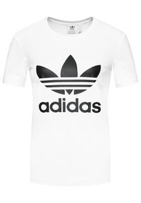 Adidas - adidas T-Shirt adicolor Classics Trefoil GN2899 Biały Regular Fit. Kolor: biały. Materiał: bawełna