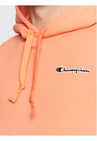 Champion Bluza Small Script Logo 217862 Pomarańczowy Regular Fit. Kolor: pomarańczowy. Materiał: syntetyk, bawełna
