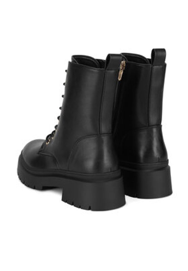 DeeZee Botki HY90107-2A Czarny. Kolor: czarny. Materiał: materiał