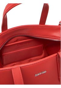 Calvin Klein Torebka Ck Must Small Tote K60K612904 Czerwony. Kolor: czerwony. Materiał: skórzane #3