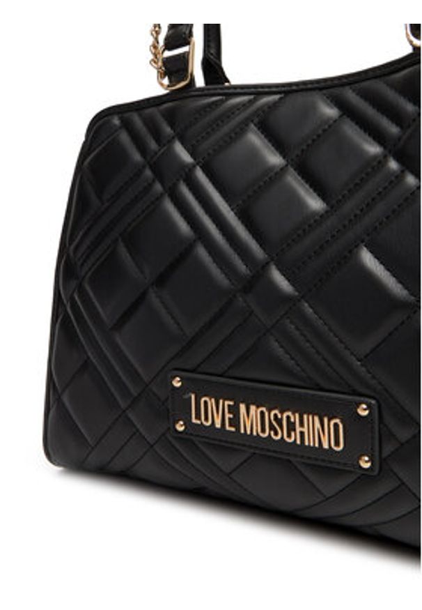 Love Moschino - LOVE MOSCHINO Torebka JC4111PP0NLA0000 Czarny. Kolor: czarny. Materiał: skórzane