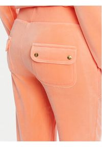 Juicy Couture Spodnie dresowe Layla JCSEBJ001 Pomarańczowy Flared Leg. Kolor: pomarańczowy. Materiał: syntetyk #3