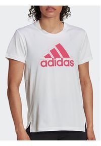 Adidas - adidas Koszulka techniczna 3-Stripes Sport Brand Love T-Shirt HK6514 Biały Regular Fit. Kolor: biały. Materiał: syntetyk #3