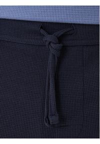 BOSS Spodnie dresowe Waffle 50535878 Granatowy Regular Fit. Kolor: niebieski. Materiał: syntetyk #3