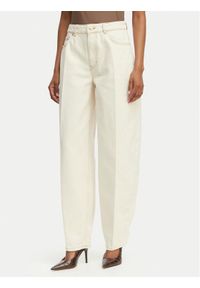 Hugo - HUGO Jeansy Gimine_5 50561201 Écru Barrel Fit. Kolor: kremowy #1