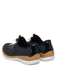 Rieker Sneakersy N4263-14 Granatowy. Kolor: niebieski. Materiał: materiał, syntetyk #7