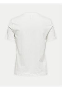 only - ONLY T-Shirt Loovi 15316996 Biały Regular Fit. Kolor: biały. Materiał: bawełna