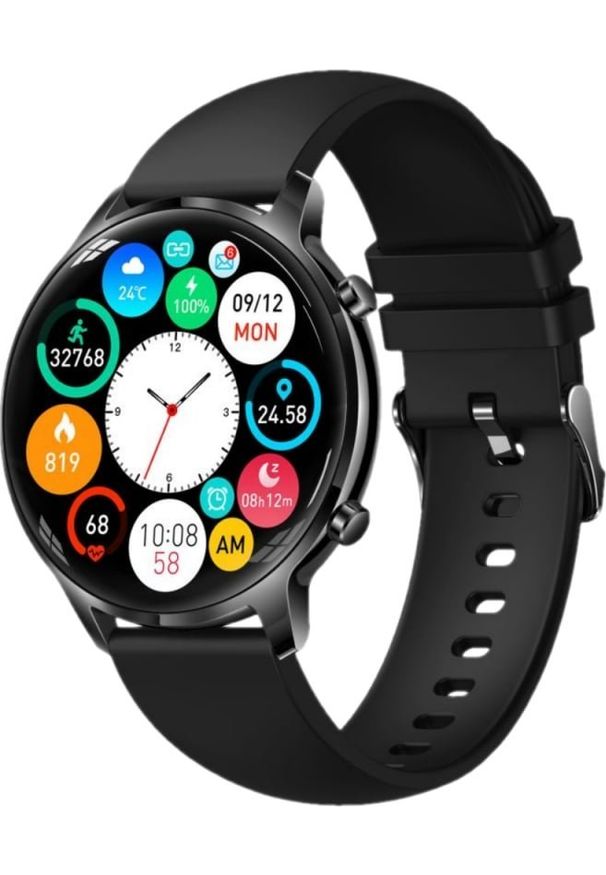 Smartwatch Manta MANTA Smartwatch unisex Kelly czarny. Rodzaj zegarka: smartwatch. Kolor: czarny