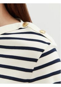 TOMMY HILFIGER - Tommy Hilfiger Bluzka WW0WW42907 Écru Regular Fit. Kolor: kremowy. Materiał: bawełna #4