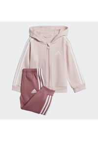 Adidas - Dres dziecięcy ADIDAS. Okazja: na co dzień. Kolor: różowy. Materiał: dresówka. Styl: casual