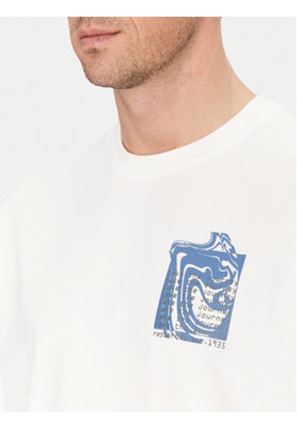 Resteröds T-Shirt Dev 20251 2055 Biały Regular Fit. Kolor: biały