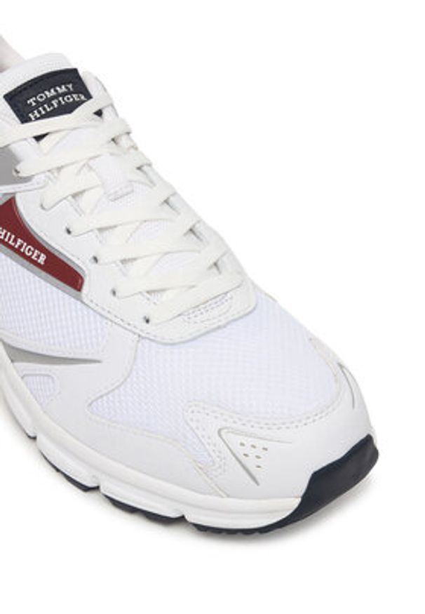 TOMMY HILFIGER - Tommy Hilfiger Sneakersy Yukon Mix FM0FM05833 Biały. Kolor: biały. Materiał: skóra