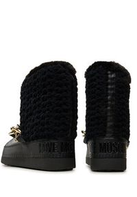 Love Moschino - LOVE MOSCHINO Śniegowce JA24322G0LISI000 Czarny. Kolor: czarny. Materiał: materiał #5