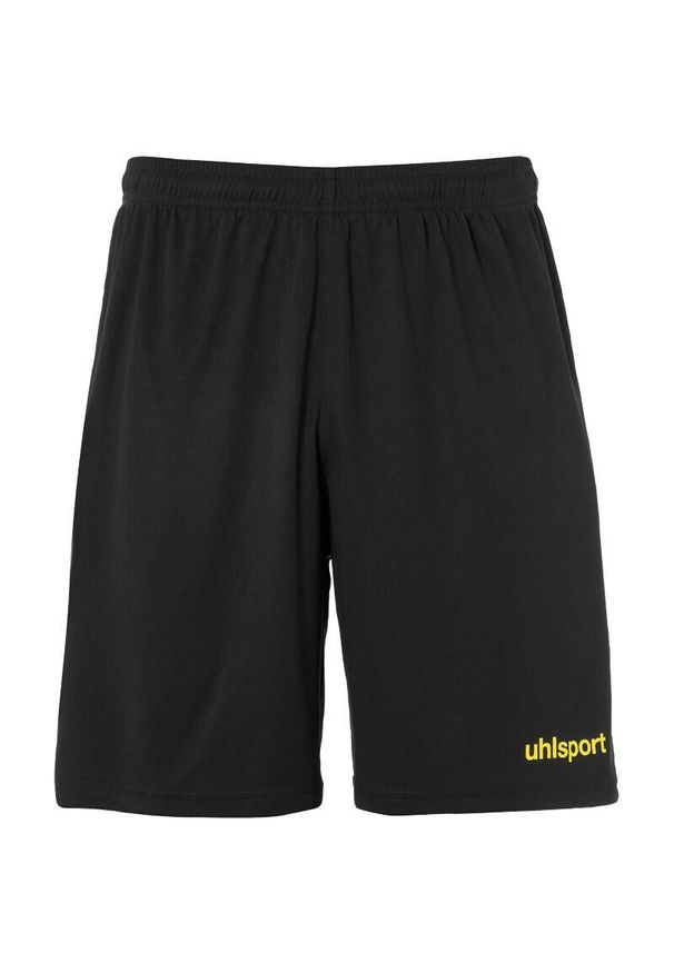 UHLSPORT - Spodenki bez zapięcia Uhlsport Center Basic. Kolor: czarny, wielokolorowy, żółty. Materiał: materiał. Sport: piłka nożna
