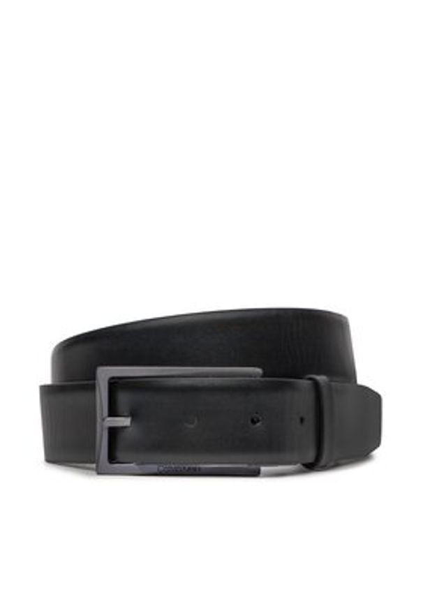 Calvin Klein Pasek Męski Adj/Rev Slim Frame Mono 35Mm K50K511355 Czarny. Kolor: czarny. Materiał: skóra