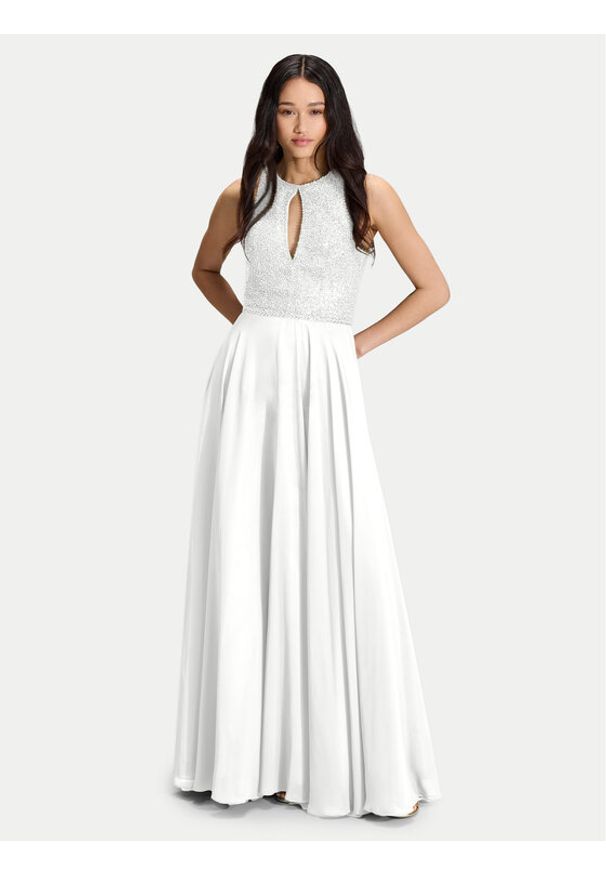 Hey Kyla Sukienka wieczorowa 5AI053HK Biały Regular Fit. Kolor: biały. Materiał: syntetyk. Styl: wizytowy