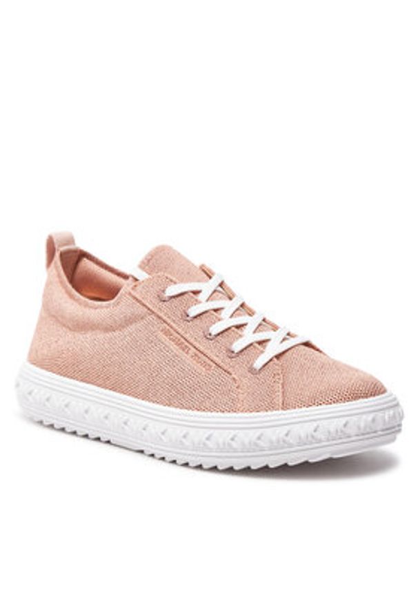 MICHAEL Michael Kors Sneakersy Grove Metallic 43S4GVFS2D Różowy. Kolor: różowy. Materiał: materiał