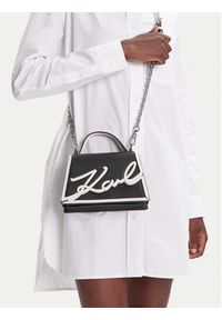 Karl Lagerfeld - KARL LAGERFELD Torebka A1W30224 Czarny. Kolor: czarny. Materiał: skórzane #3