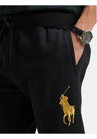 Polo Ralph Lauren Spodnie dresowe 710952242001 Czarny Regular Fit. Kolor: czarny. Materiał: syntetyk