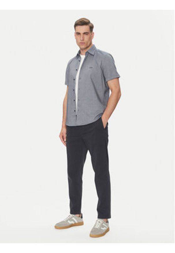BOSS Koszula Rash_2 50537332 Granatowy Regular Fit. Kolor: niebieski. Materiał: bawełna