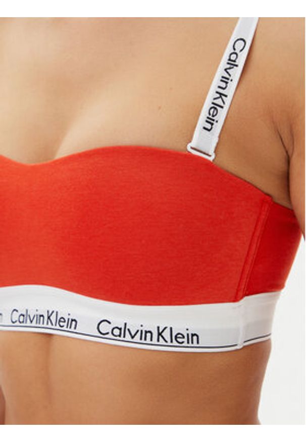 Calvin Klein Underwear Biustonosz top 000QF7628E Czerwony. Kolor: czerwony. Materiał: bawełna