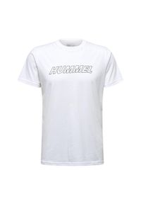 Koszulka Treningowa Męska T-shirt Hummel Callum Cotton. Kolor: biały