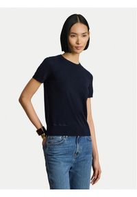 Lauren Ralph Lauren - LAUREN RALPH LAUREN T-Shirt 200P14055003 Granatowy Regular Fit. Kolor: niebieski. Materiał: bawełna #1