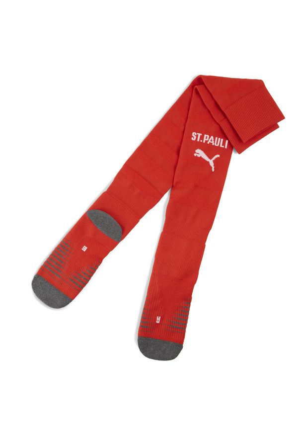 Puma - Męskie skarpety FC St. Pauli 25/26 PUMA Burnt Red White. Kolor: czerwony, biały, wielokolorowy. Sport: piłka nożna