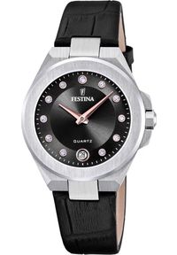 Zegarek damski Festina F20701-5 CYRKONIE czarny. Kolor: czarny #1