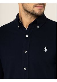 Polo Ralph Lauren Koszula 710654408016 Granatowy Regular Fit. Typ kołnierza: polo. Kolor: niebieski. Materiał: bawełna #3