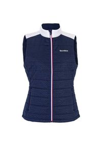 TECNIFIBRE - Kurtka damska Tecnifibre BOMBER bezrękawnik L. Kolor: niebieski, biały, wielokolorowy. Długość rękawa: bez rękawów #1