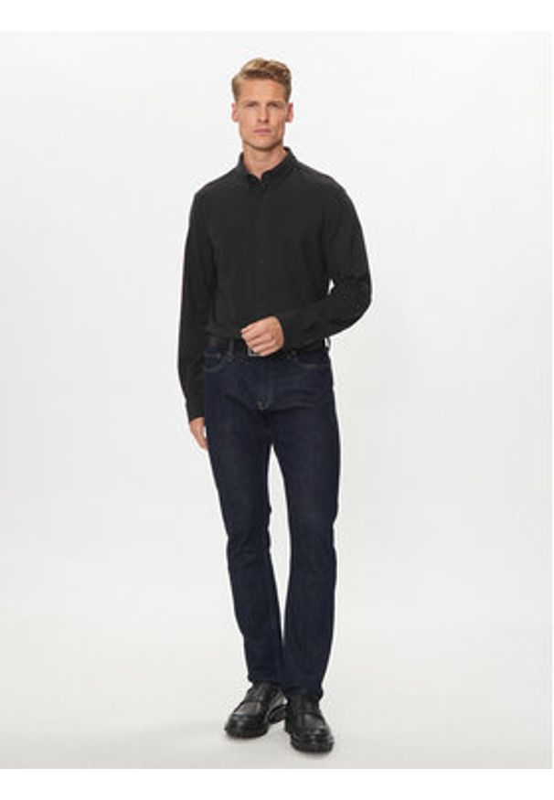 Calvin Klein Koszula K10K113311 Czarny Regular Fit. Kolor: czarny. Materiał: bawełna