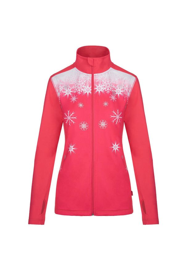 WOMEN'S HEALTH - Bluza damska LOAP Paneta L – zamek, strefy odblaskowe. Kolor: fioletowy, niebieski, wielokolorowy. Materiał: poliester, elastan