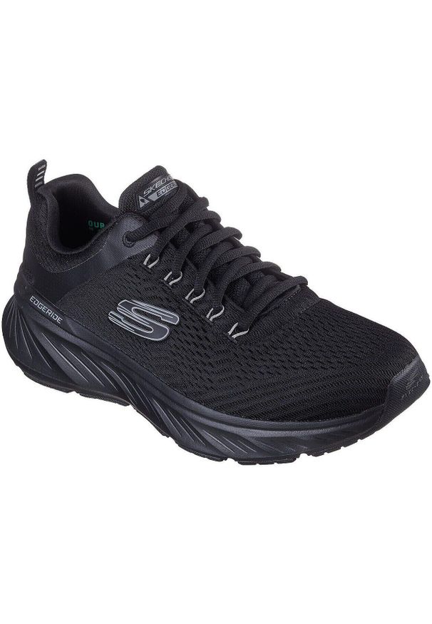 skechers - Buty sportowe męskie Skechers Edgeride Contentio. Kolor: czarny. Materiał: materiał