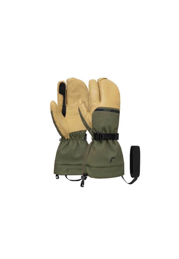 Rękawice narciarskie Reusch Discovery GORE-TEX Touch-tec Lobster. Kolor: zielony. Technologia: Gore-Tex. Sport: narciarstwo