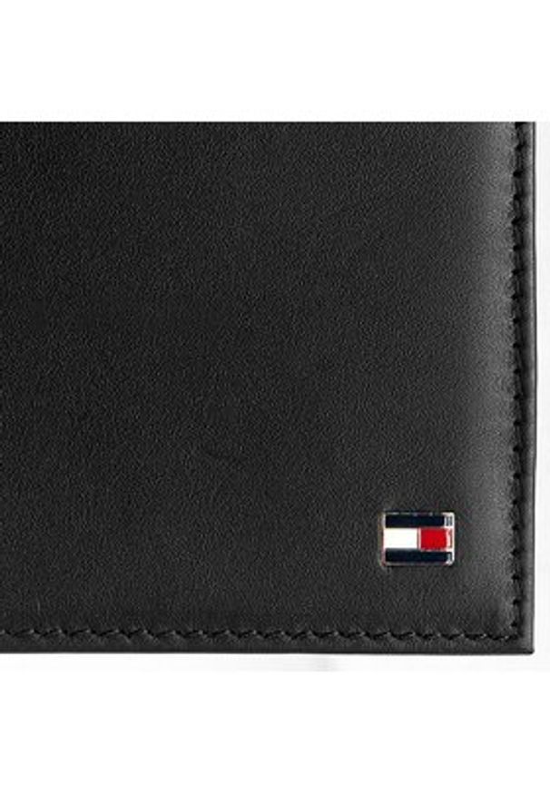 TOMMY HILFIGER - Tommy Hilfiger Duży Portfel Męski Eton Mini Cc Wallet AM0AM00655/83365 Czarny. Kolor: czarny. Materiał: skóra